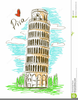 Leaning Tower Of Pisa Clipart Image