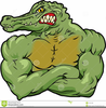 Alligator Mascot Clipart Image