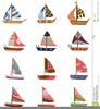 Sailboat Icon Clipart Image