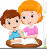 Child Talking To Teacher Clipart Image