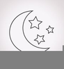 Clipart Free Moon Star Image