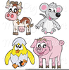 Cute Farm Animals Clipart Image