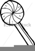 Lollipop Clipart Black And White Image