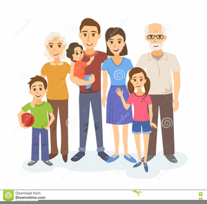 Children Grandparents Clipart Image