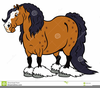 Horse Comic Clipart Image