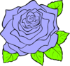 Uncoloured Rose Clip Art