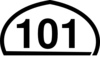 Freeway Sign 101 Clip Art