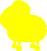 Yellow Pecora Clip Art