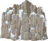 Alpine Landscape Snow Clifface Clip Art