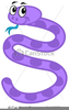 Purple Cobra Clipart Image