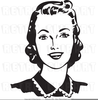 Free Retro Clipart Woman Image