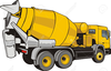 Concrete Mixer Truck Clipart Image