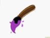 Paint Brush With Purple Paint Clip Art