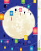 Moon Festival Lanterns Clipart Image