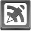 Blog Writing Button Icon Image