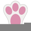 Clipart Rabbit Paw Prints Image