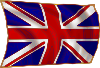 United Kindom Union Flag Fluttering In Breeze Clip Art