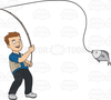 Free Cartoon Fishing Clipart Image