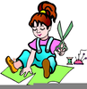 Children Doing Arts And Crafts Clipart Image