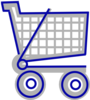 Cart Small-gray-blue Clip Art