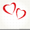 Two Hearts Clipart Free Image