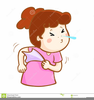 Woman Sneezing Clipart Image