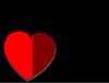 Heart On Black 3 Clip Art