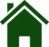 Dark Green House Clip Art