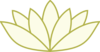 Cream Green Lotus Clip Art