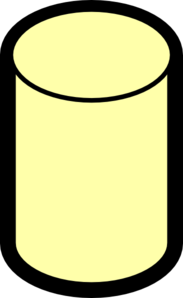 Yellow Database Clip Art