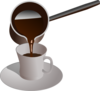 Turkish Coffee Being Served Clip Art