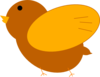 Brown Bird Orange Legs Clip Art