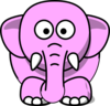 Pink Elephant Clip Art