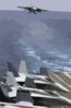 An S-3b Viking Assigned To The Dragonfiressea Control Squadron Two Nine (vs-29) Comes In For And Arrested Landing Clip Art