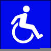 Handicapped Wheelchair Symbol Clipart Image
