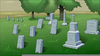 Graveyard Animated Clipart Image