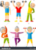 Active Seniors Clipart Image