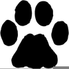 Cheetah Pawprint Clipart Image