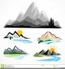 Mountain With Snow Clipart Image