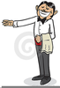 Italian Waiter Clipart Image