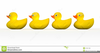 Ducks In A Row Clipart Image