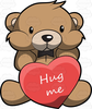 Bear Hug Clipart Image