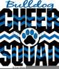 Bulldog Cheerleader Clipart Image