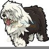 Old English Sheep Dog Clipart Image