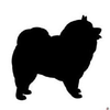 Keeshond Silhouette Mirror Image