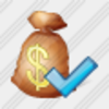 Icon Money Bag Ok Image