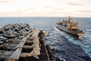 Usns Mount Baker (t-ae 34) Resupplies Uss Theodore Roosevelt (cvn 71) Image