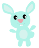 Blue Bunny Clip Art