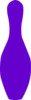 Bowling Pin Purple Clip Art