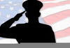 Salute To Veterans Clipart Image